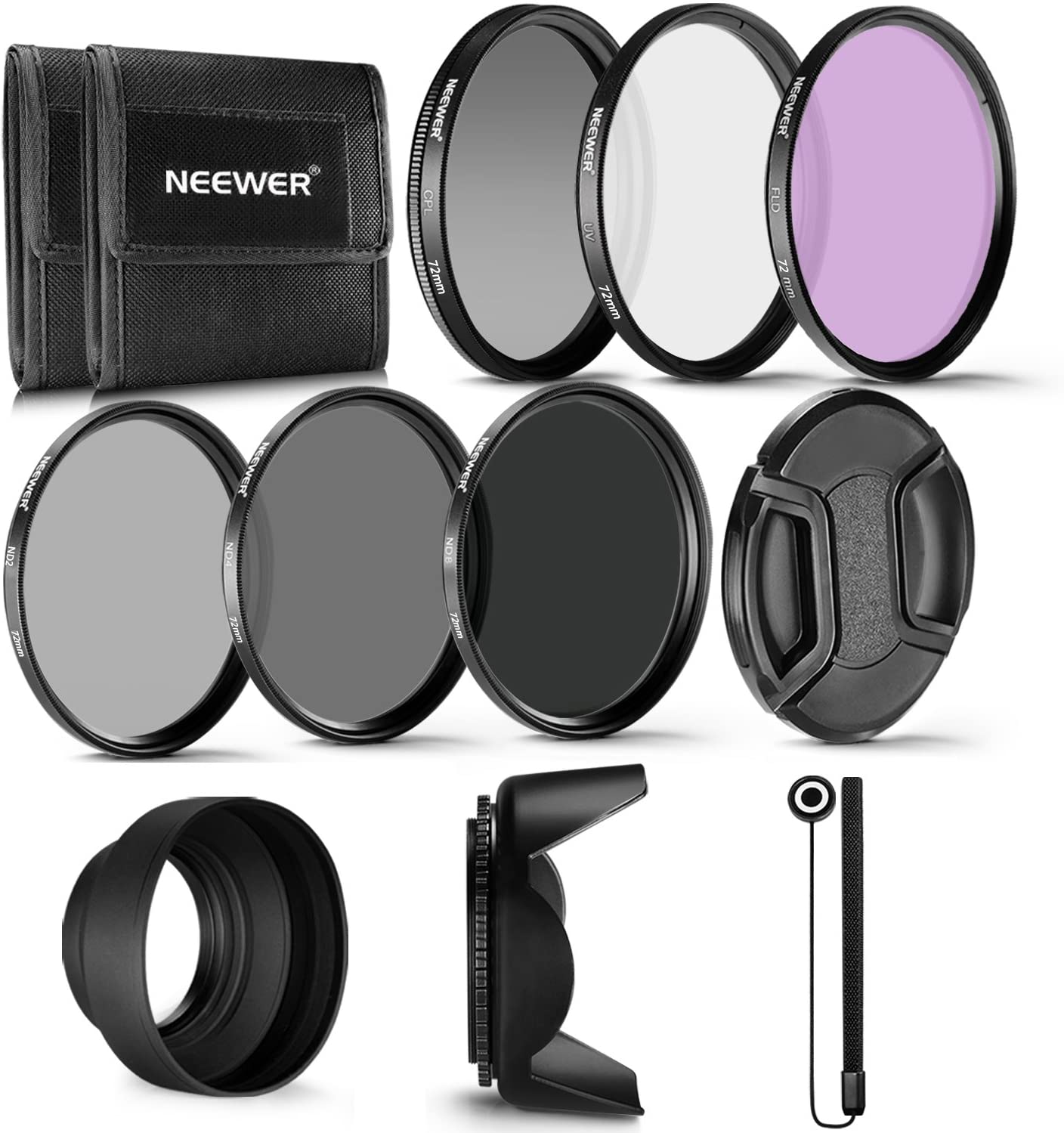 Neewer 72mm Professional UV CPL FLD Lens Filter and ND Neutral Density  Filter - Ariston BTS